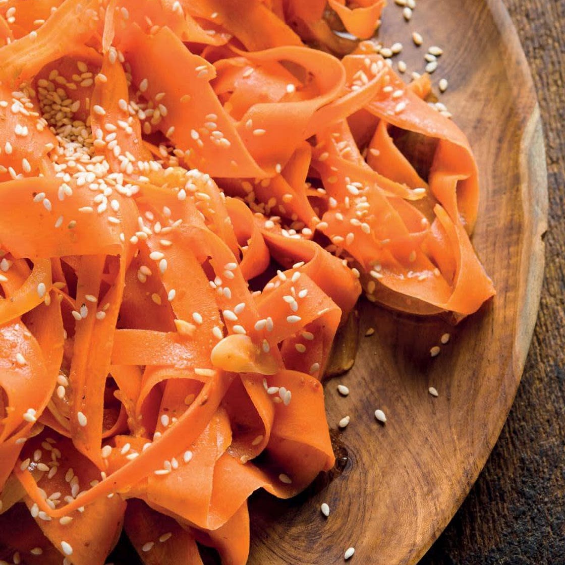 Spicy “Korean-Style” Shaved Carrot Salad