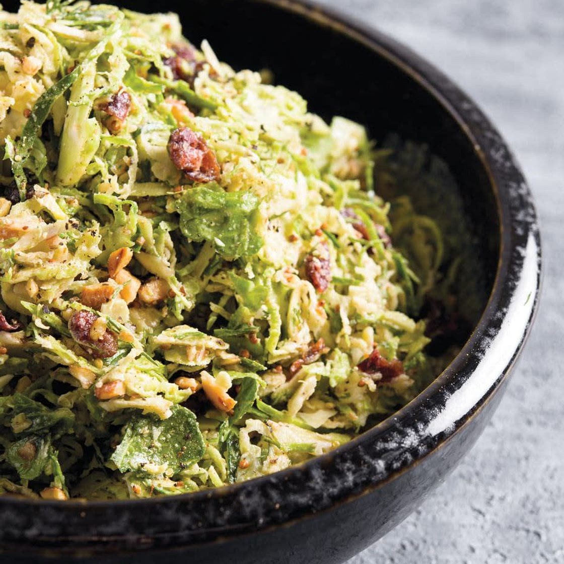 Shaved Brussels Sprouts with Browned Butter Vinaigrette