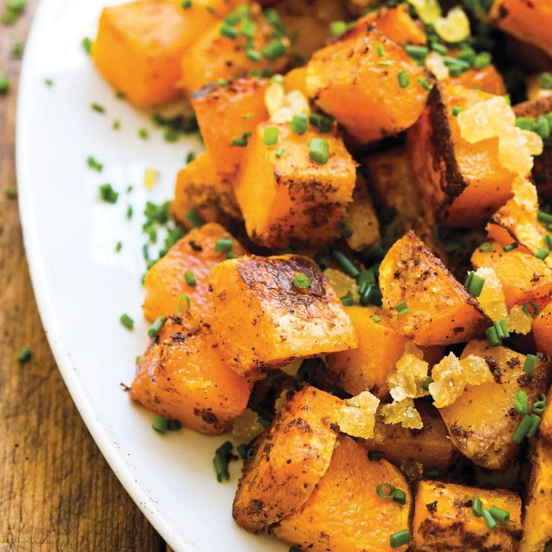 Roasted Butternut Squash with Ginger and Five-Spice