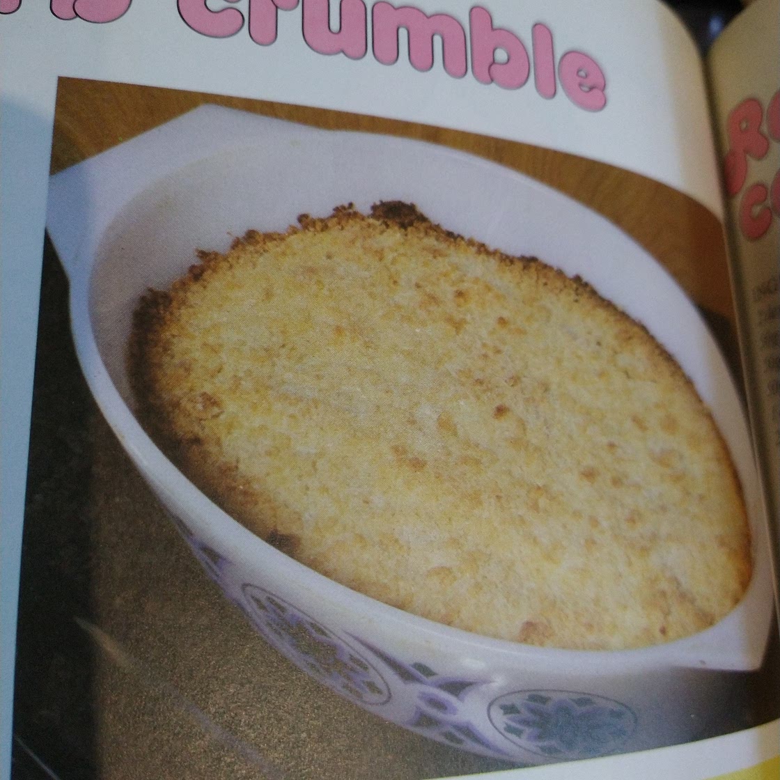 Rhubarb Crumble - We Can Cook book