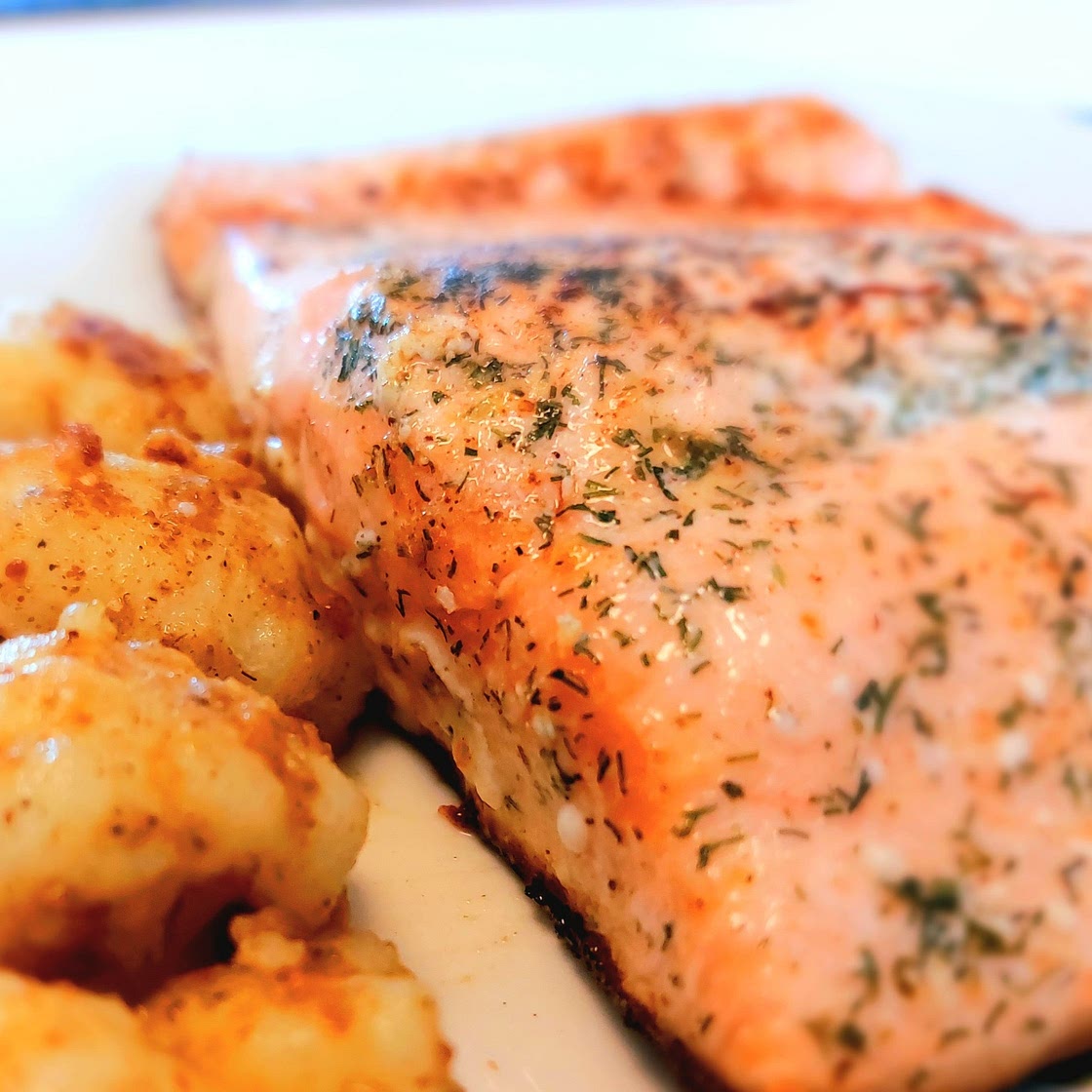 Grilled salmon