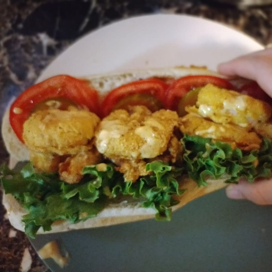 Authentic New Orleans Shrimp Po' Boy with Creole Remoulade Sauce