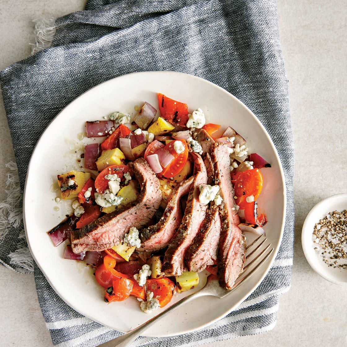 Grilled Vegetable and Flank Steak Salad