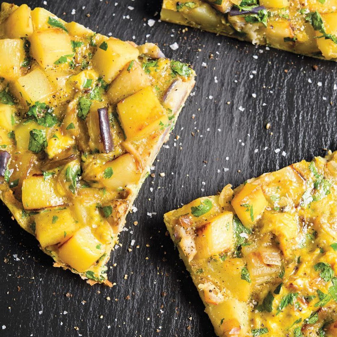 Potato and Eggplant Tortilla Española