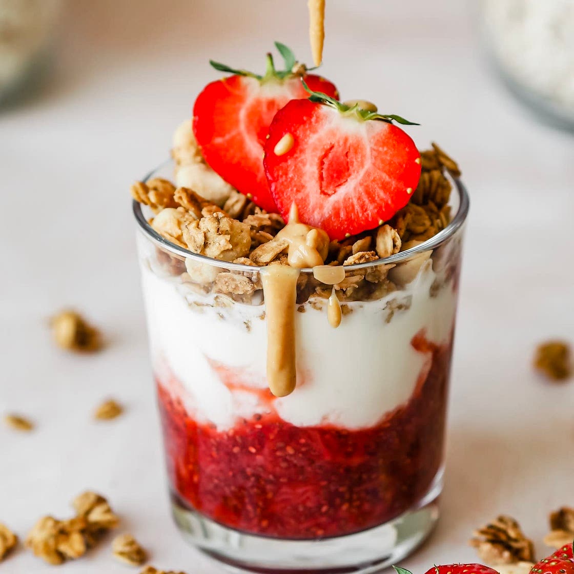 PB & J Granola Parfait