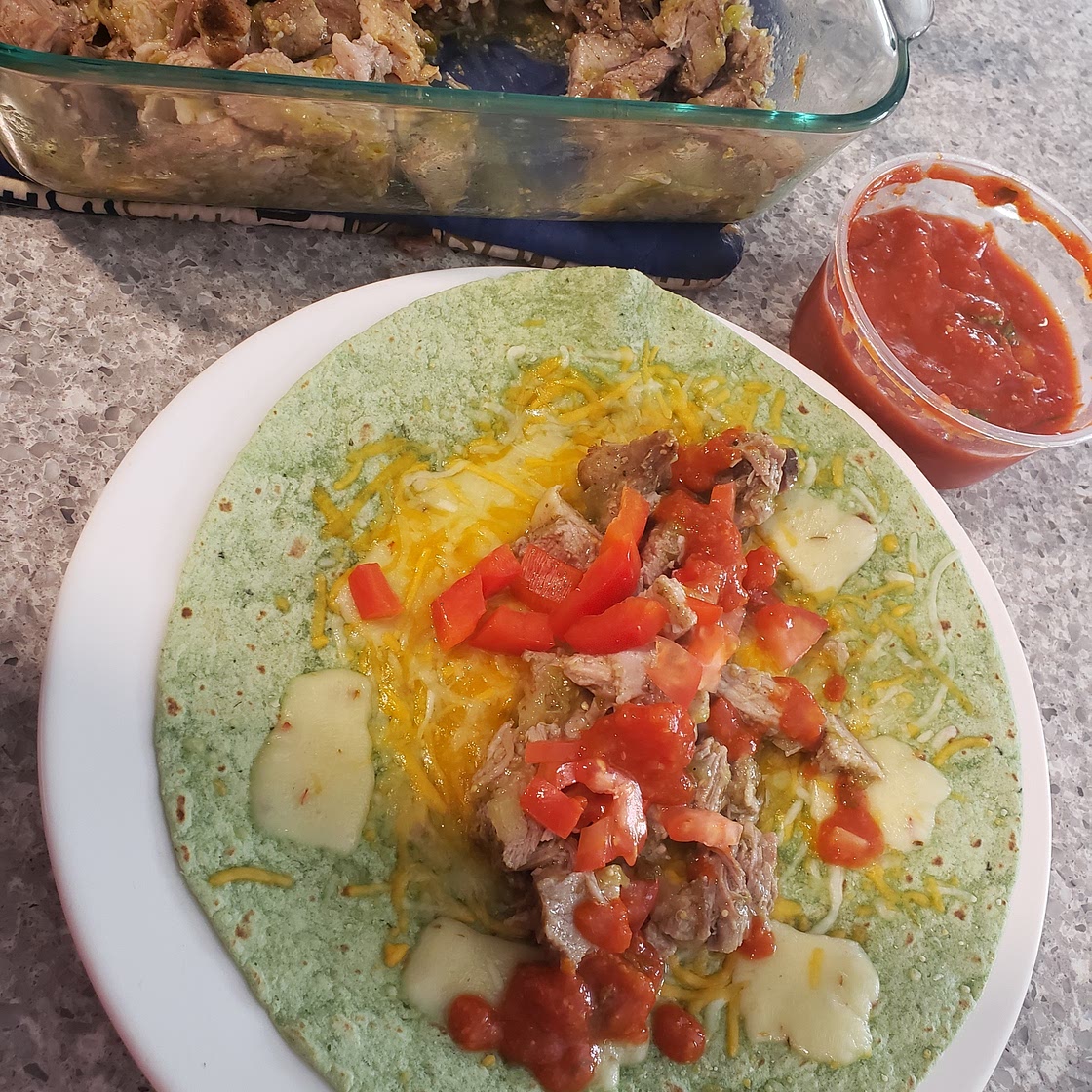 Chile verde wrap