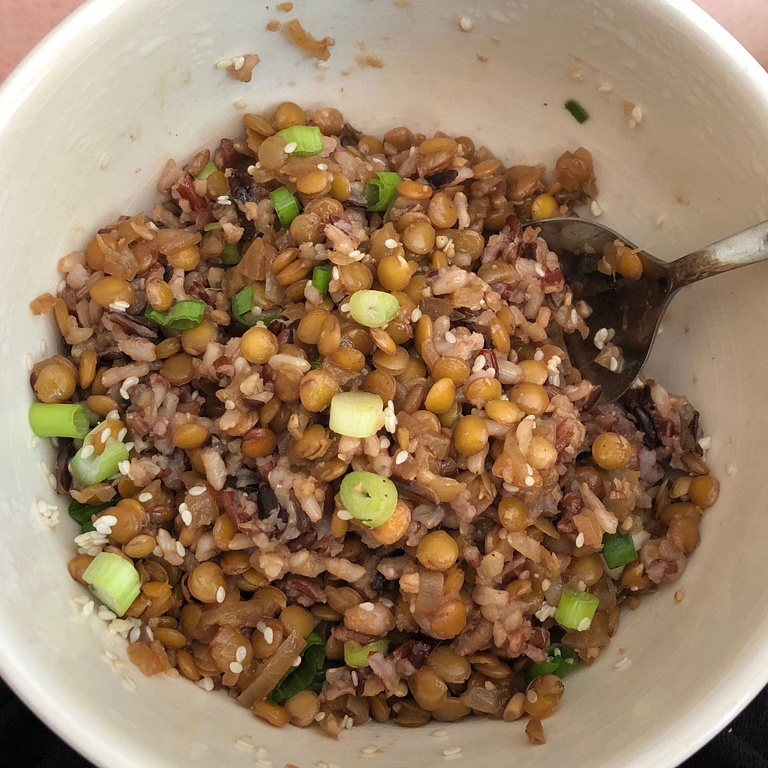 Sweet Korean Lentils
