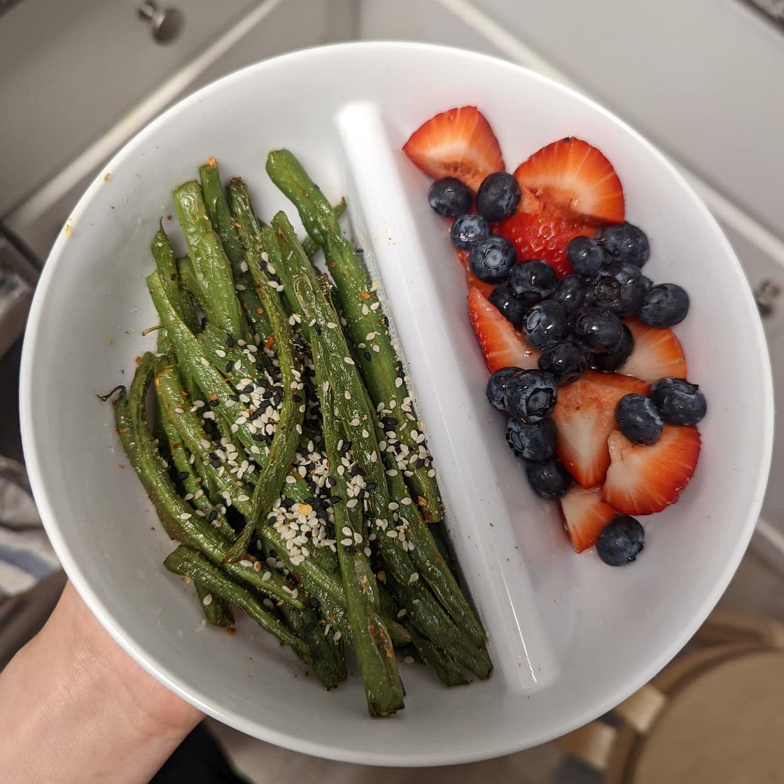 Air Fryer Green Beans with Garlic (Chinese-style)