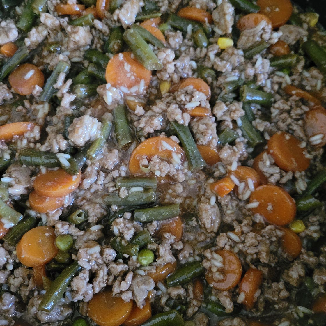 Asian Ground Pork and veggies