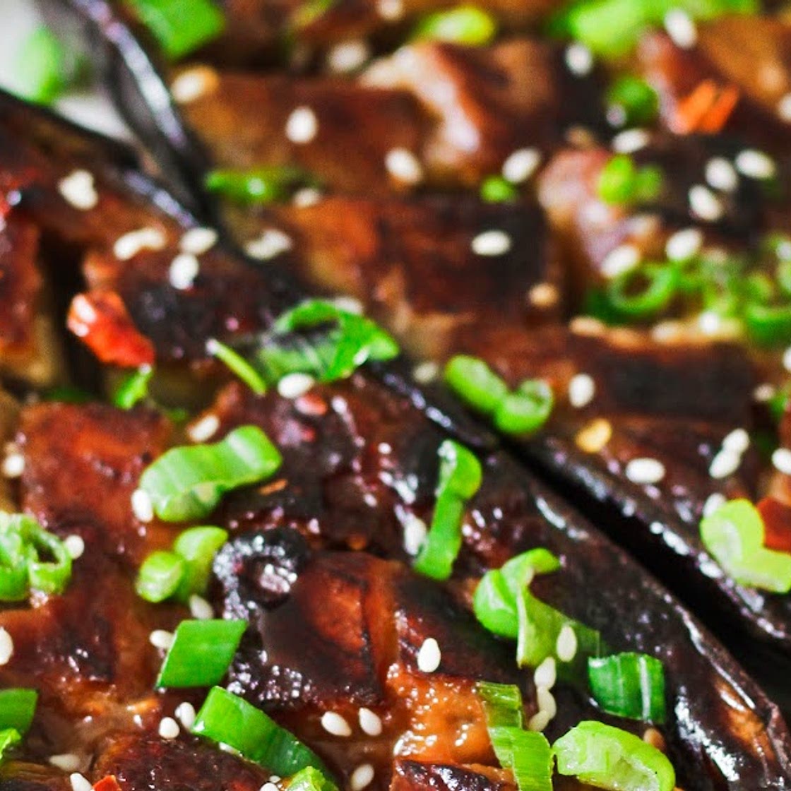Miso Glazed Eggplants - Umami and Addicting