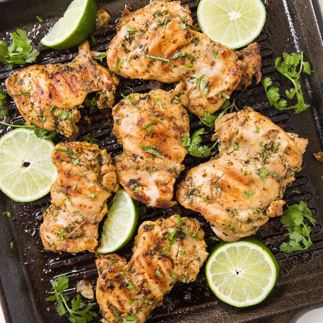 Chicken Thighs, grilled