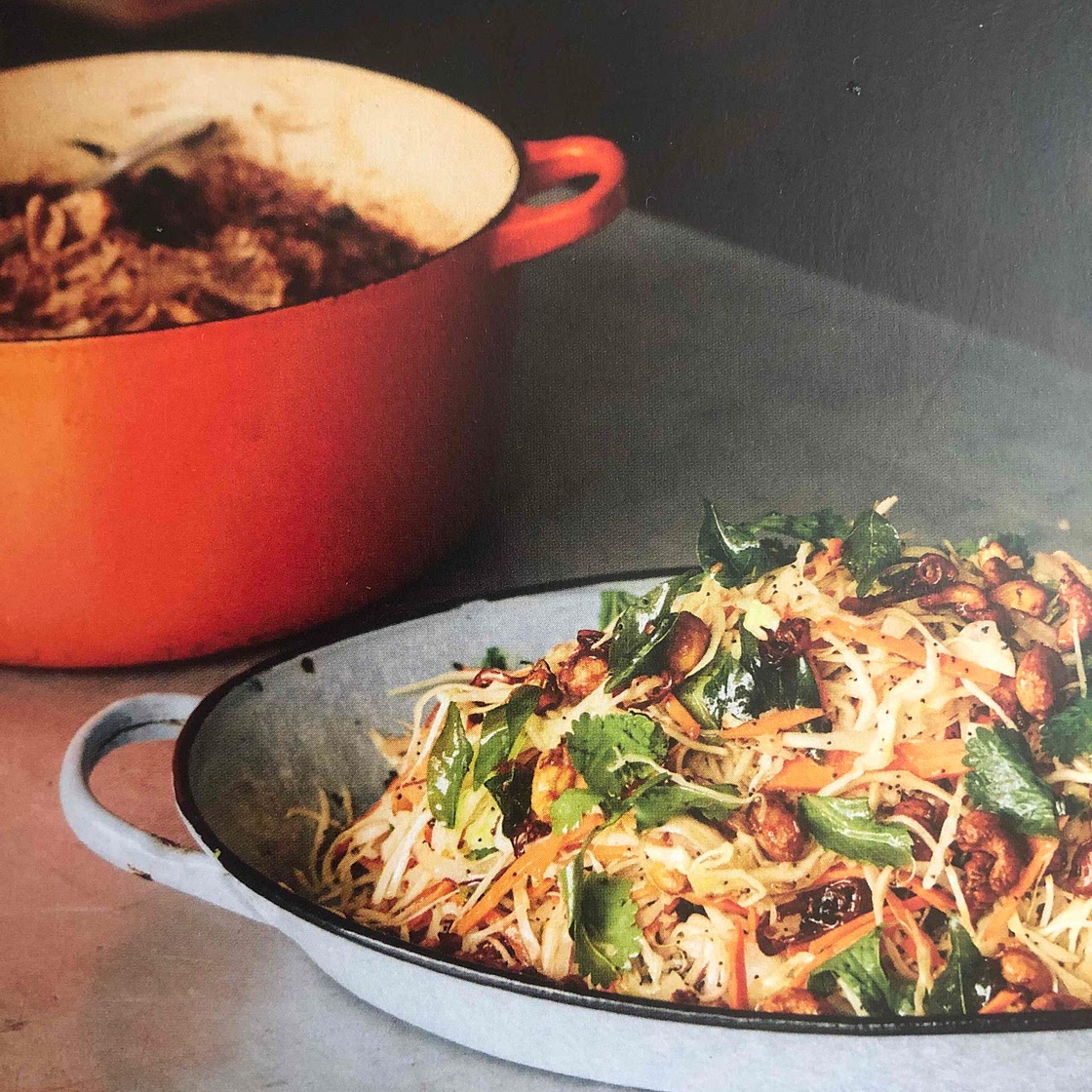 Lime and Poppy Seed Slaw with Curry Leaf Oil