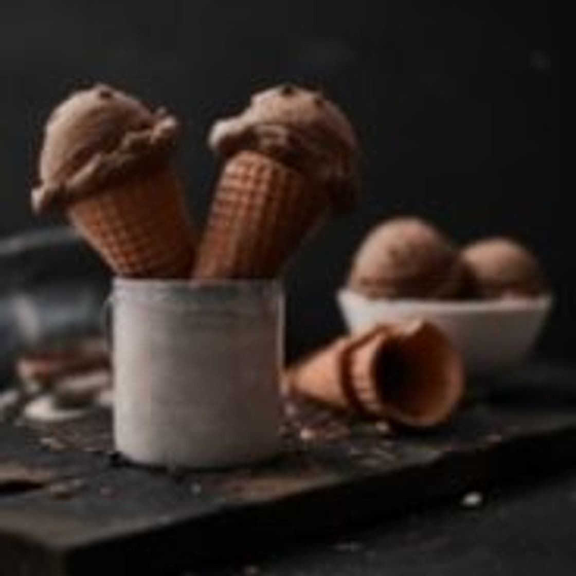 Veg chocolate ice cream