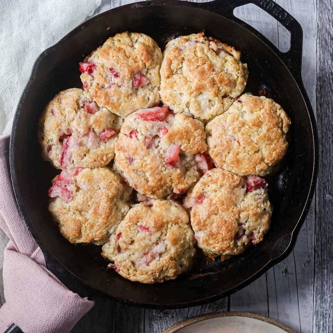 Strawberry Buttermilk Biscuits