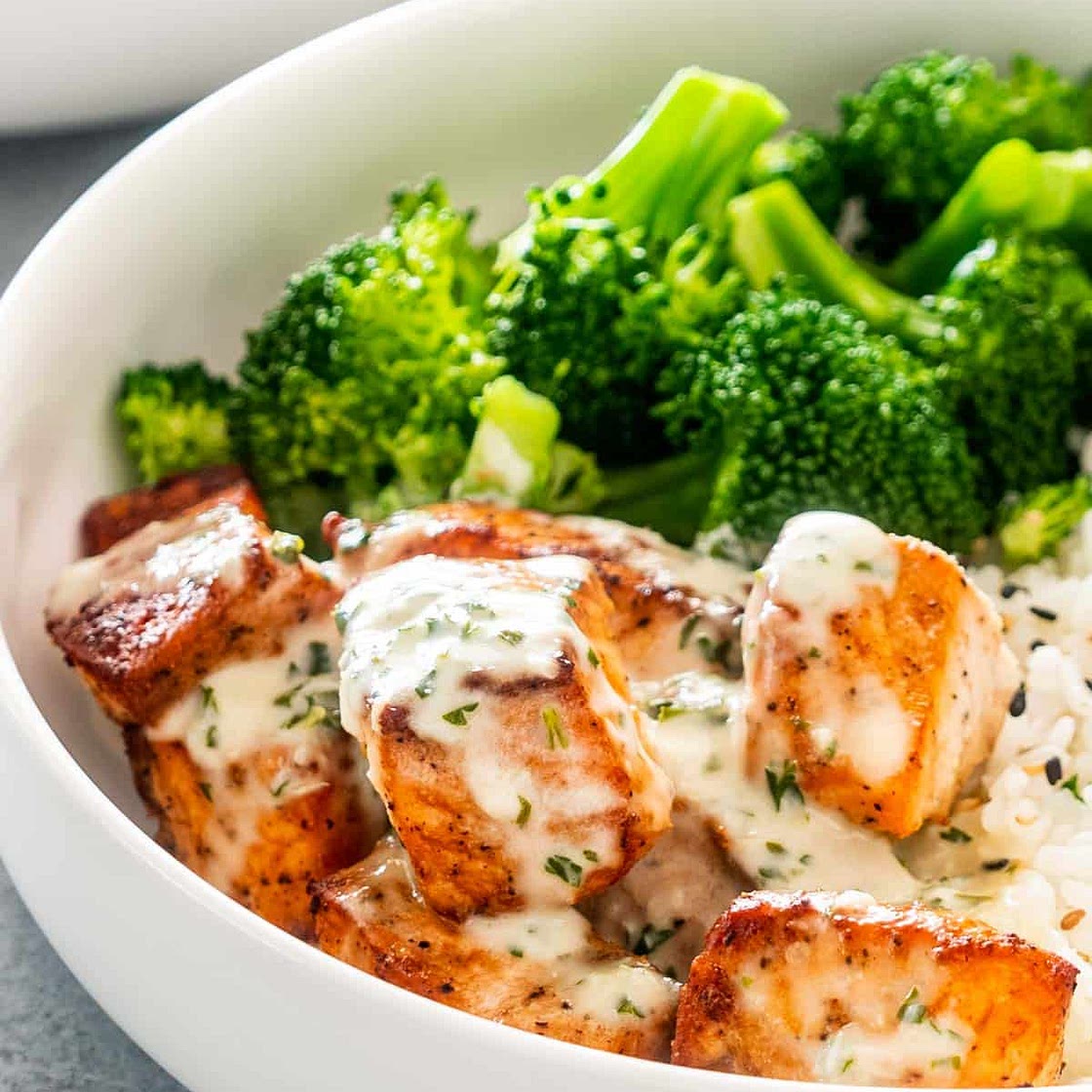 Air Fryer Salmon Bites