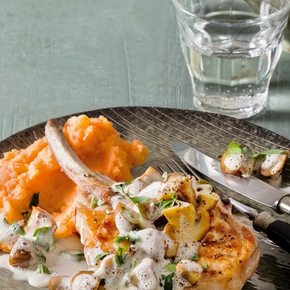 Schweinekotelett mit Pilzsauce