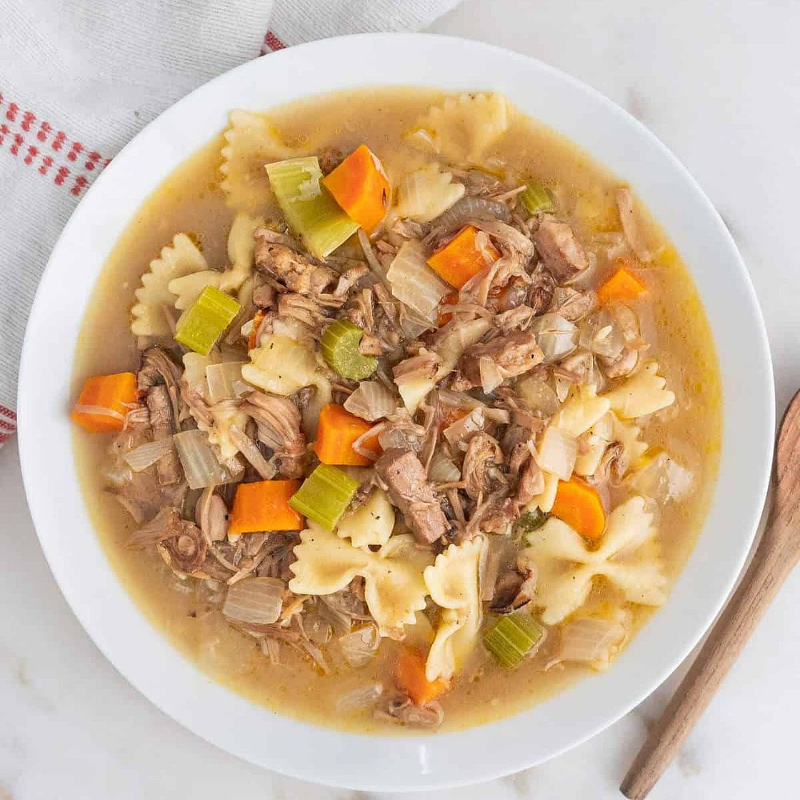 Jackfruit "Chicken" Noodle Soup
