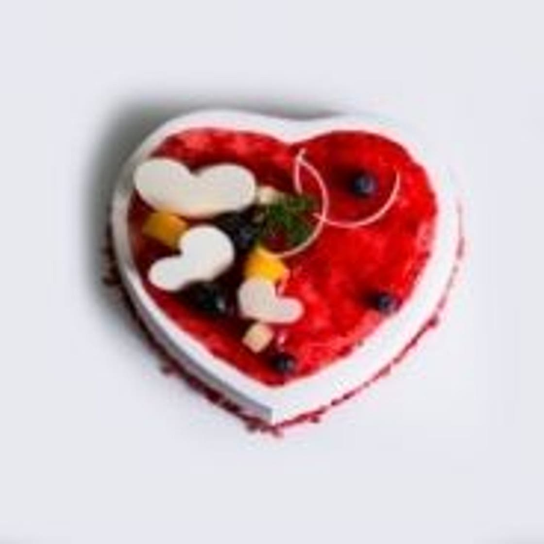 Strawberry shaped cake
