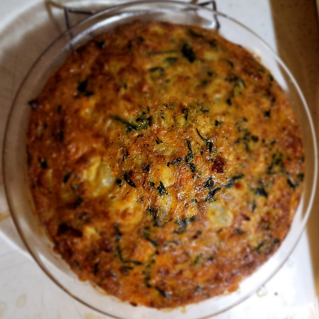 Crustless Spinach Quiche
