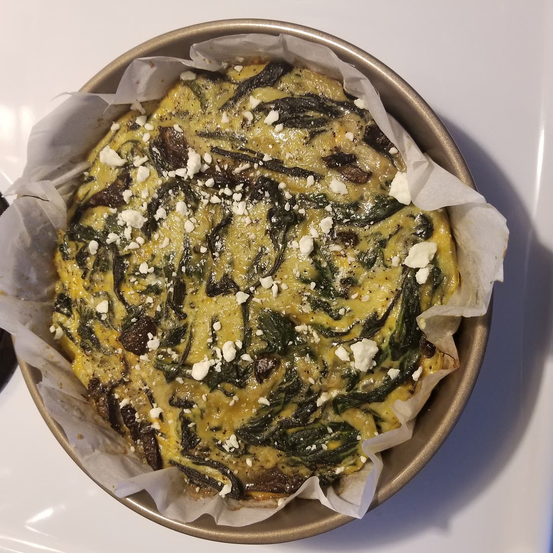 Crustless Spinach Quiche