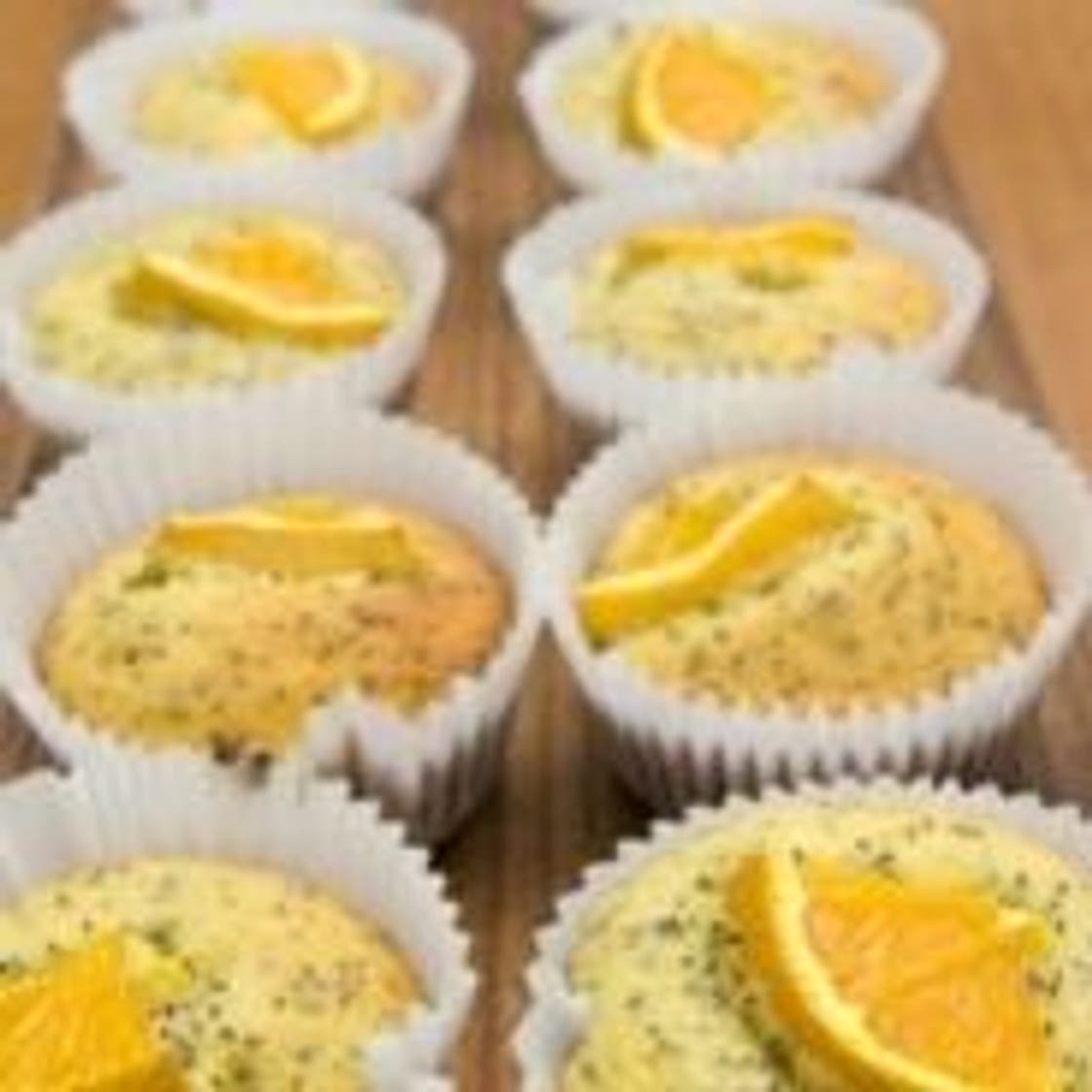 Orange And Poppyseed Cupcakes