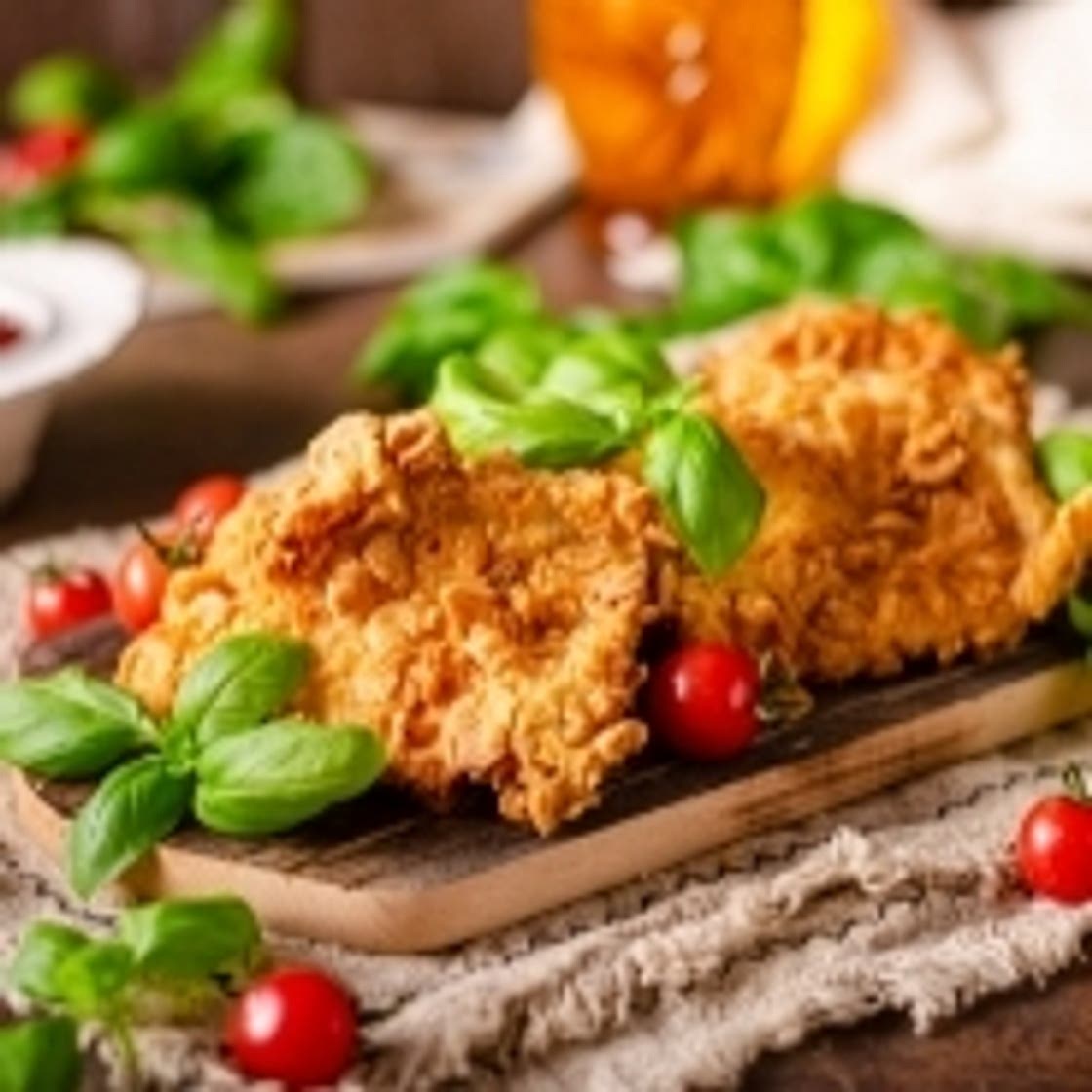 Crispy breaded steaks