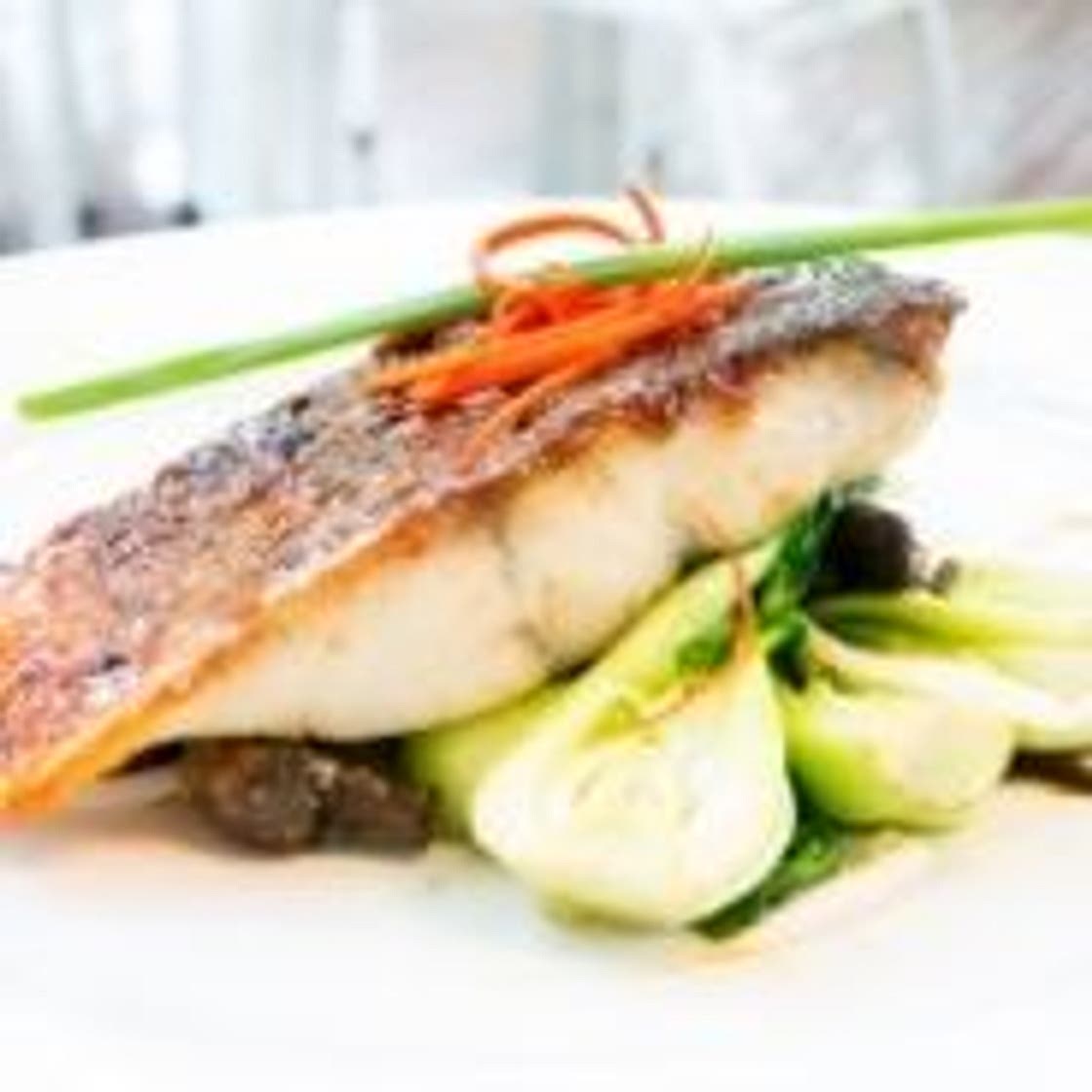 Breaded Barramundi with Vegetables