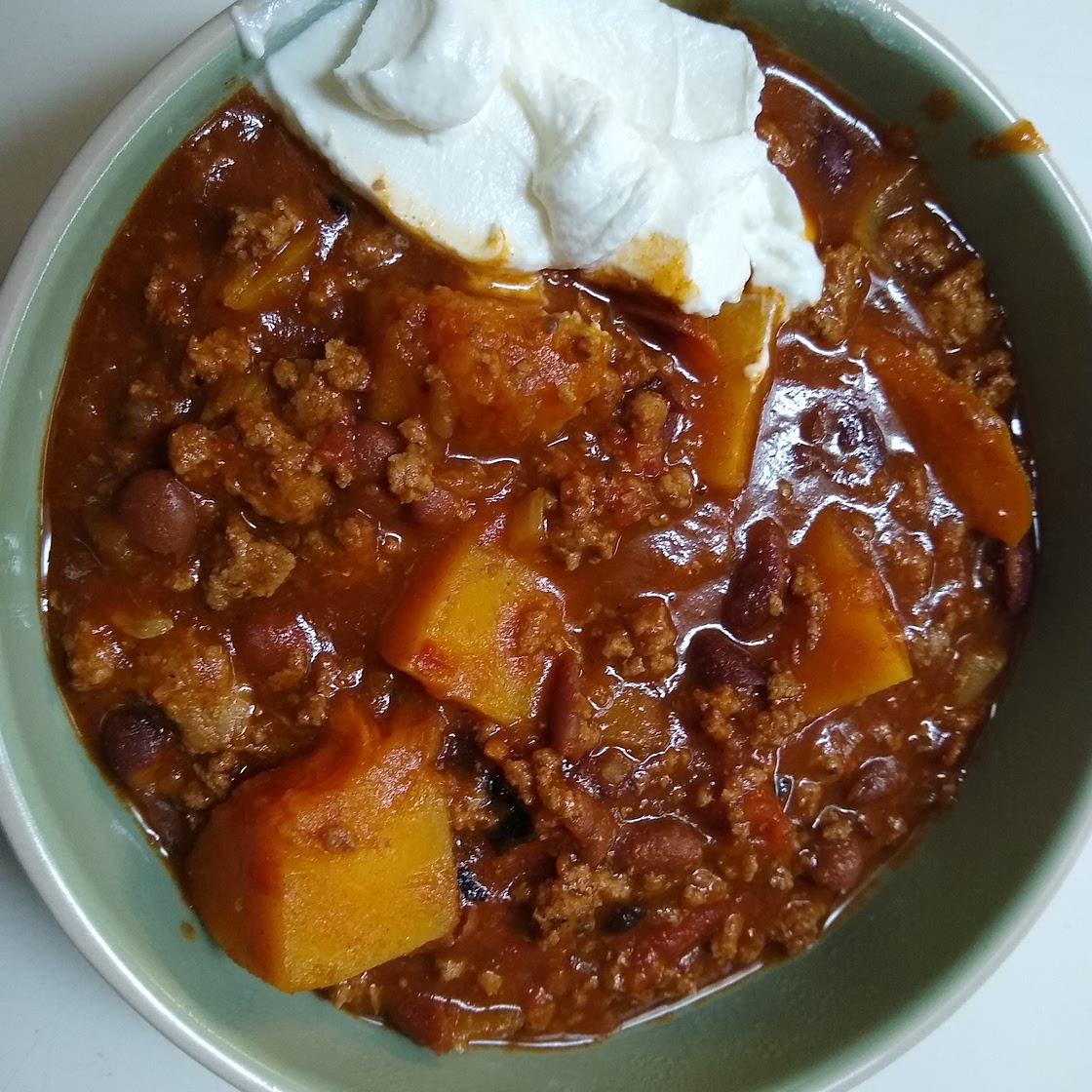 Butternut Squash and Turkey Chili