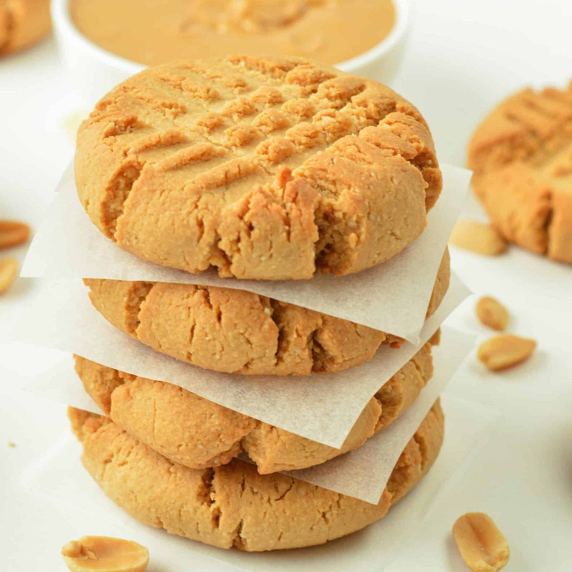 Almond Flour Peanut Butter Cookies