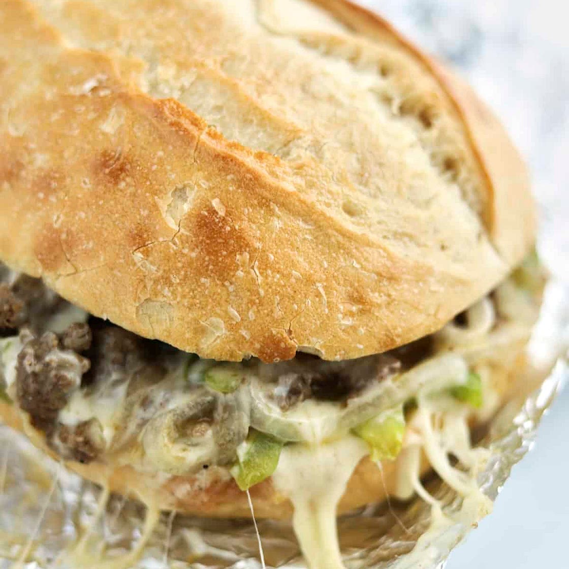 Ground Beef Philly Cheesesteak