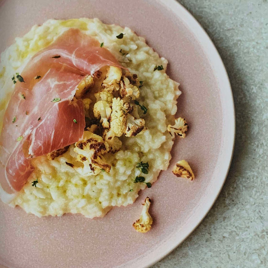Creamy cauliflower risotto