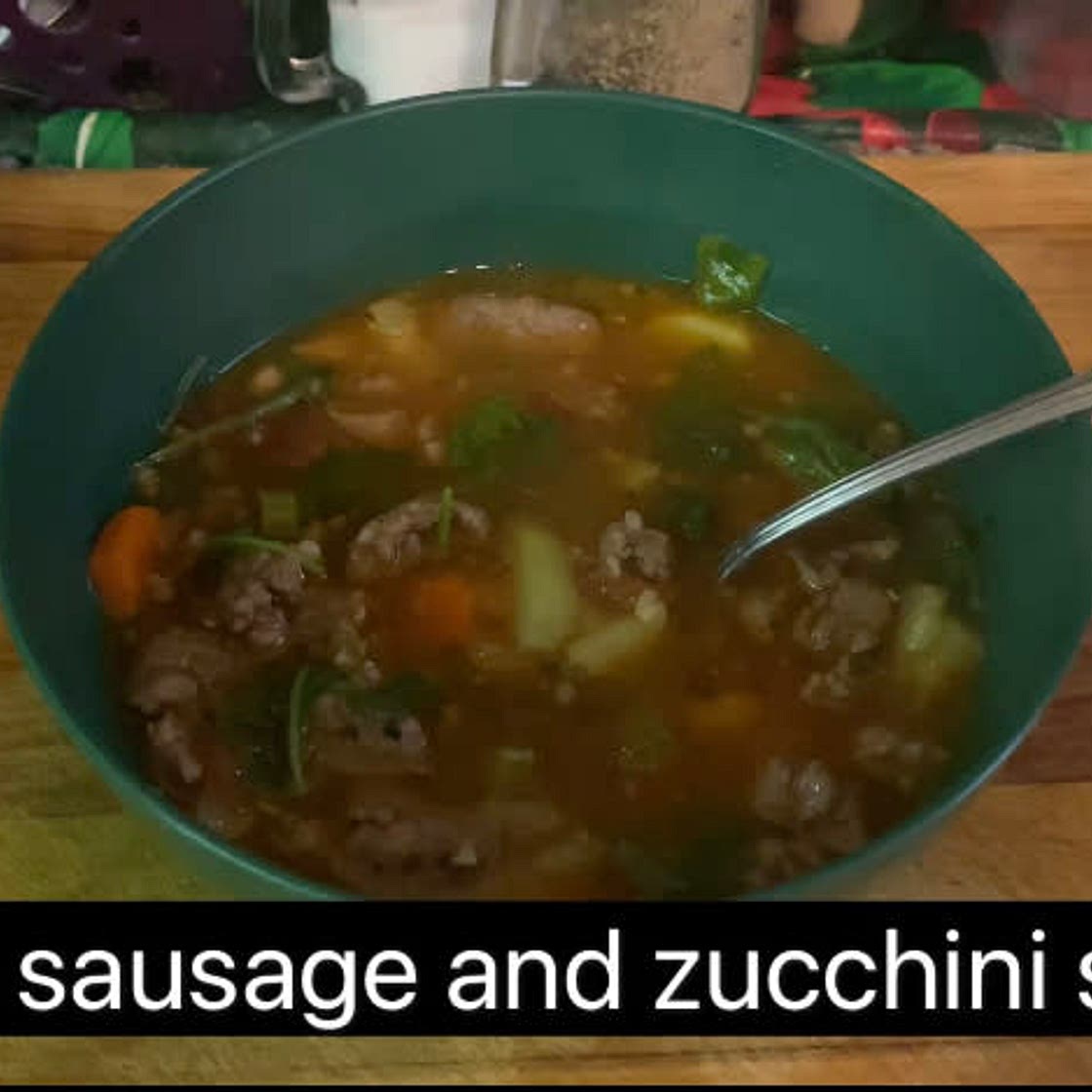 Italian sausage and zucchini soup 