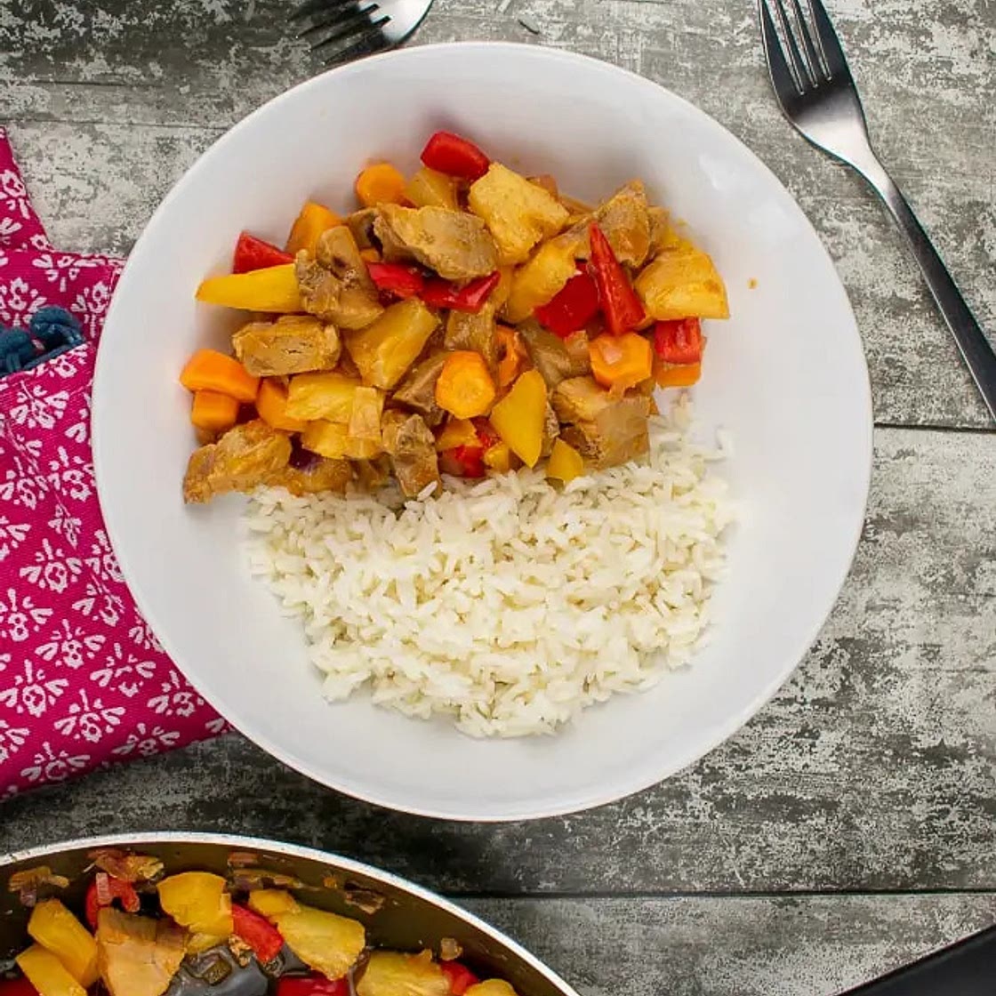 Leftover Roast Pork with Sweet and Sour Sauce