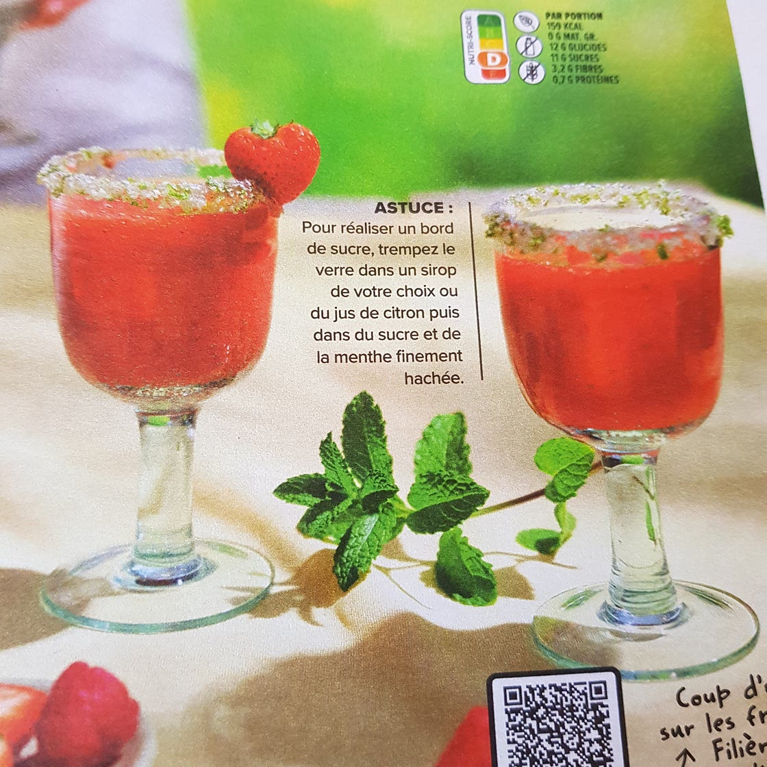Margarita fraise, framboise