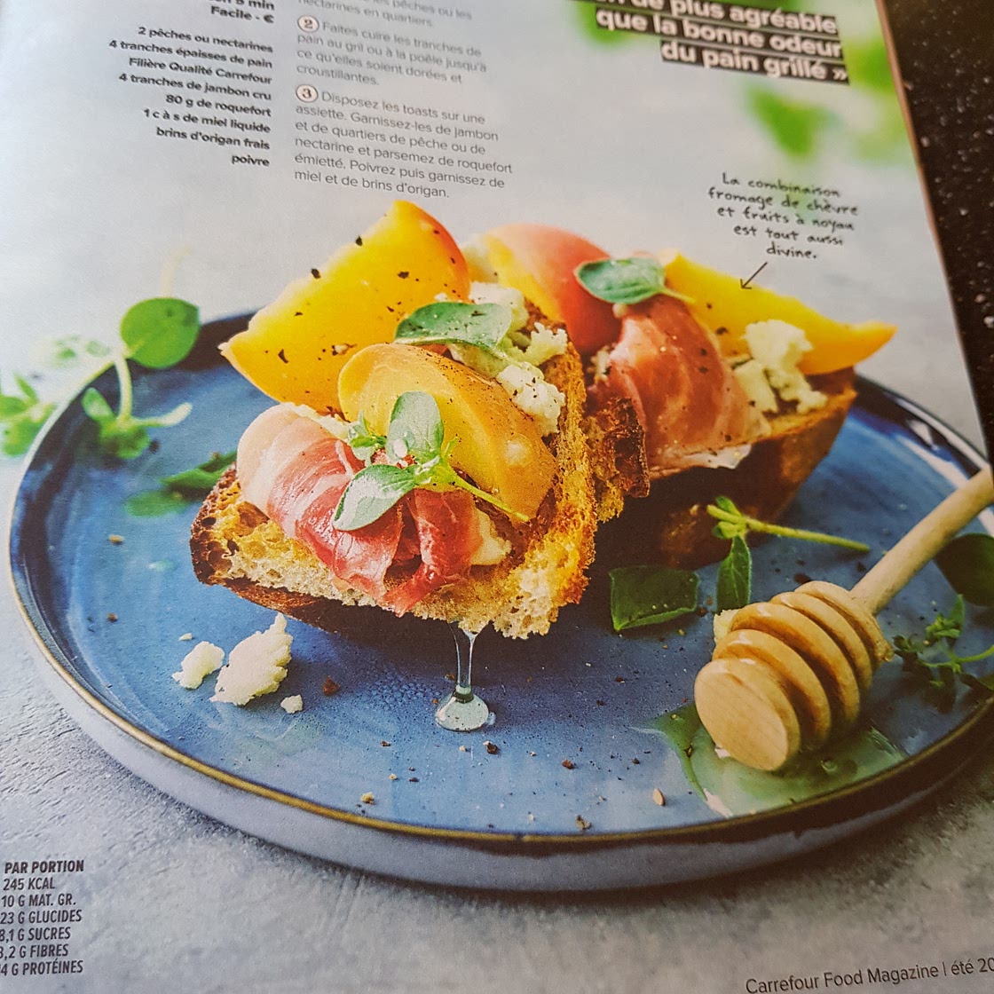 Toast sucré-salé