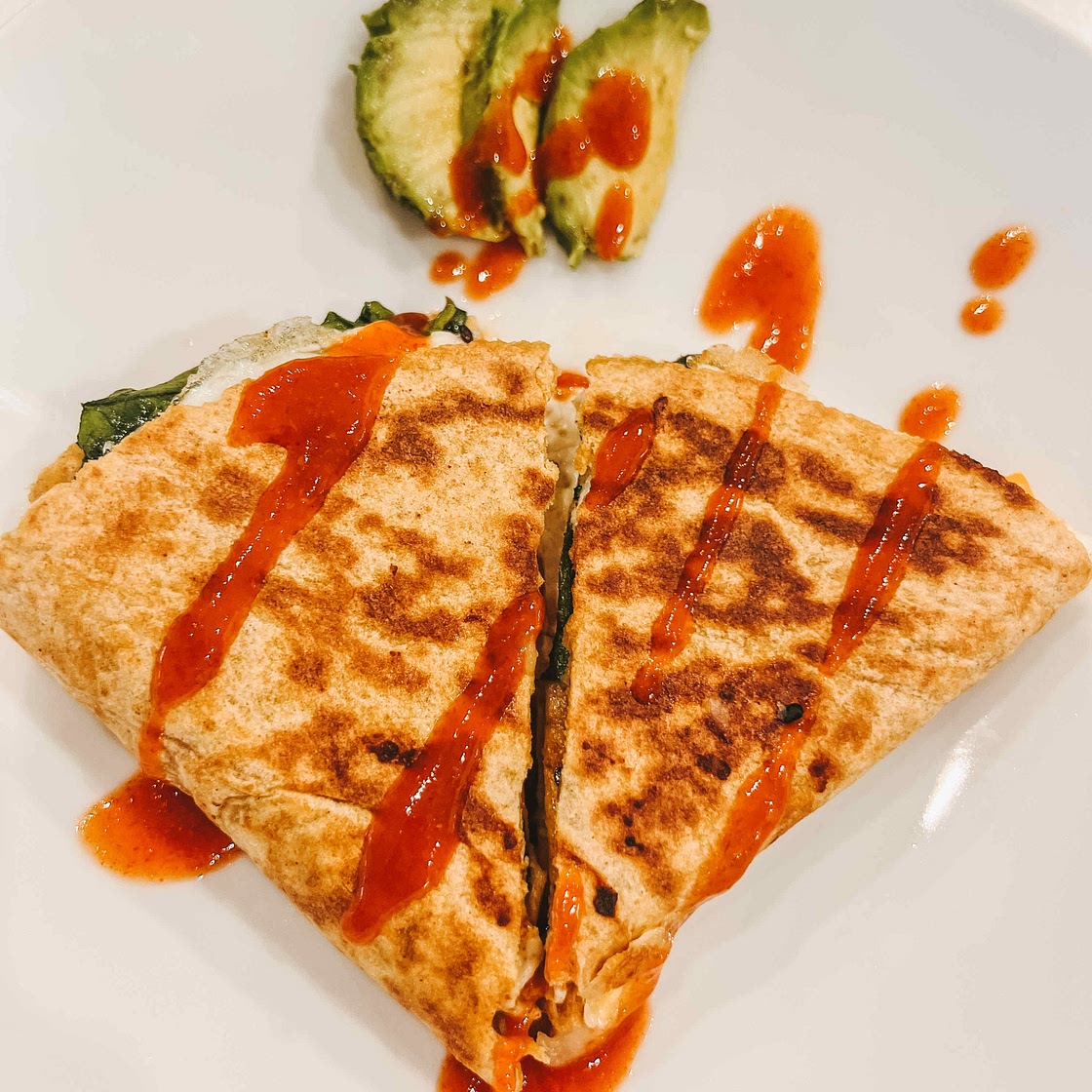 Folded Snack Wrap Omelette 