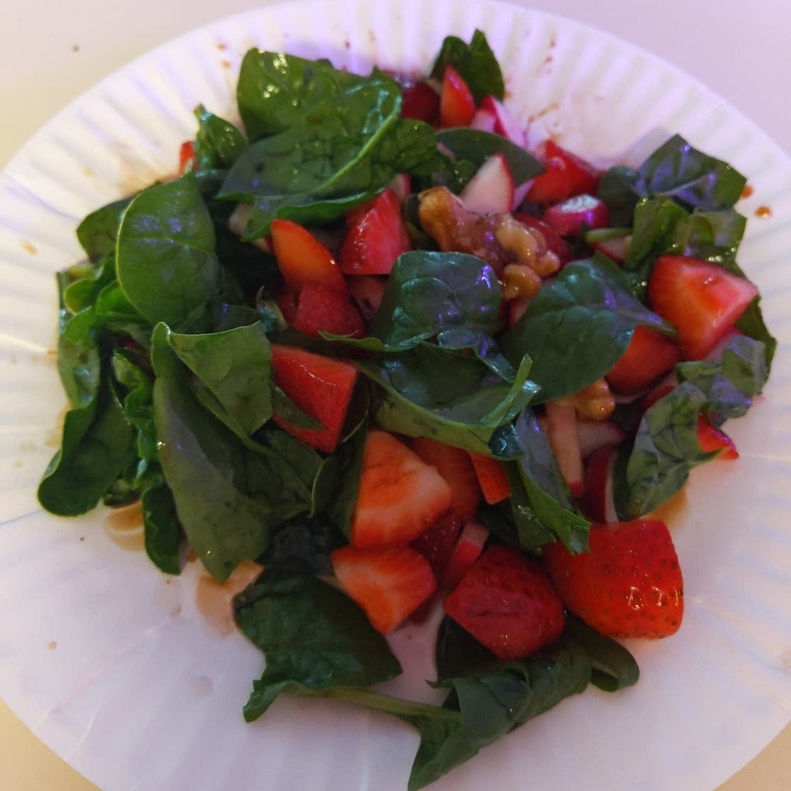 Summer Strawberry Salad with Bocconcini and Rocket