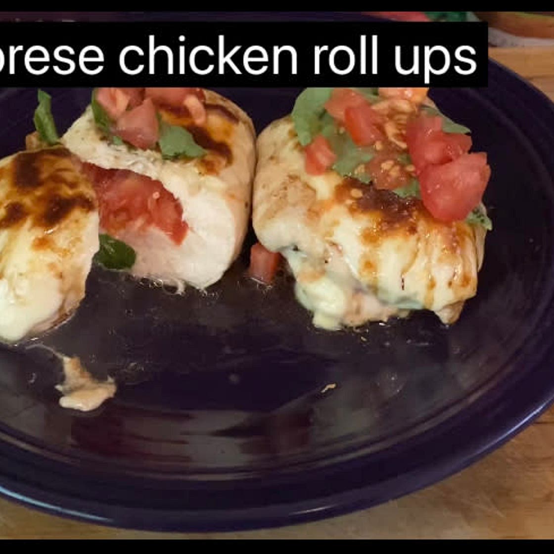Caprese chicken roll ups (Tasty@buzzfeed)