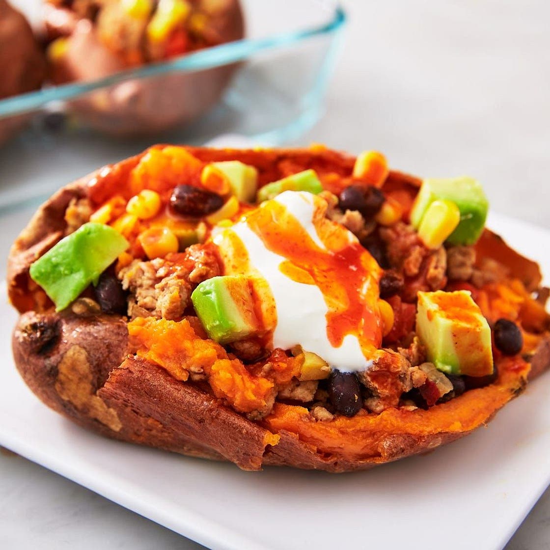 Taco Stuffed Sweet Potatoes