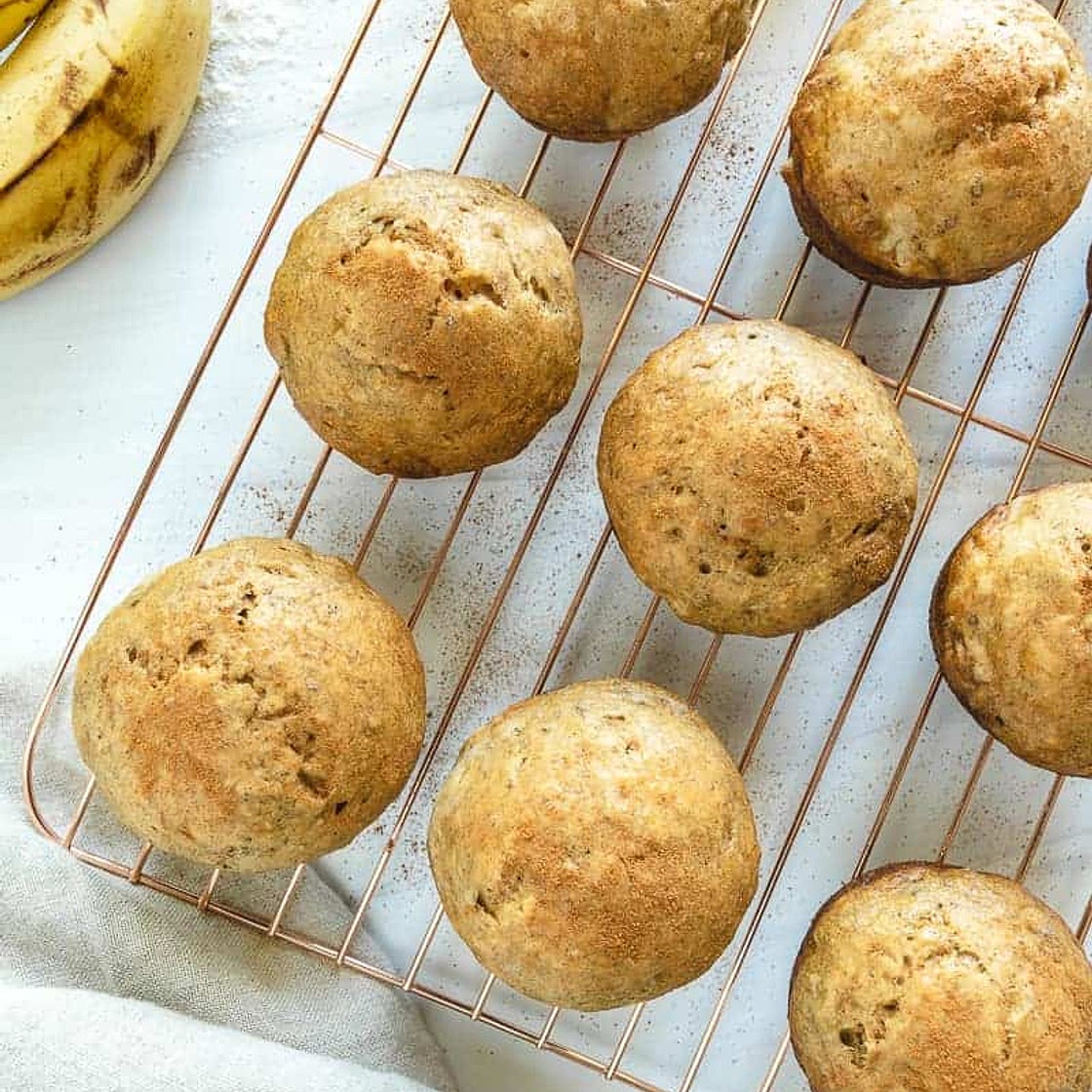 Oil-Free Banana Muffins