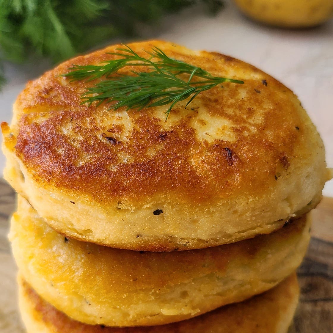 Mushroom Stuffed Potato Pancakes