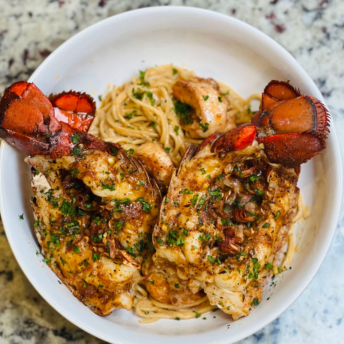 Rajun Cajun Shrimp and Lobster Pasta 