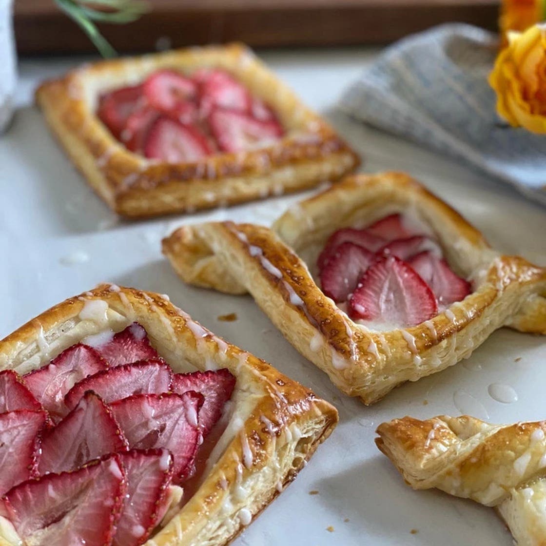 Ridiculously Easy Strawberry Danish
