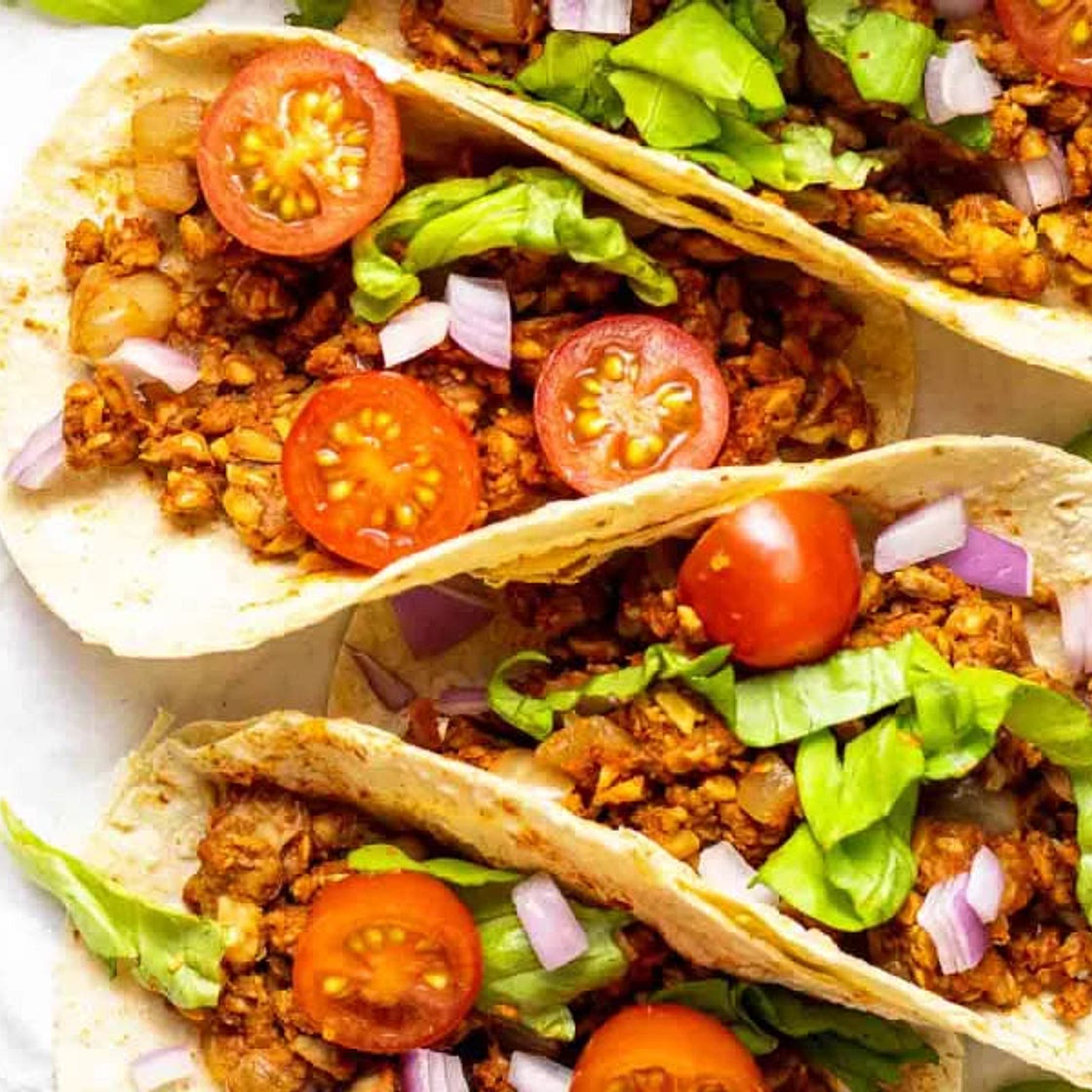 Tempeh Tacos and Taco Salad