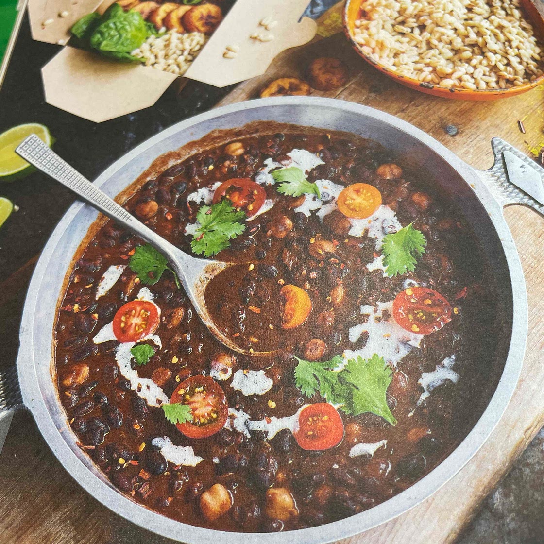 Black Bean Stew w/Pearl Barley