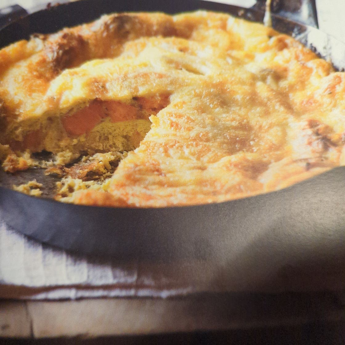 Sweet potato and Gruyère tortilla