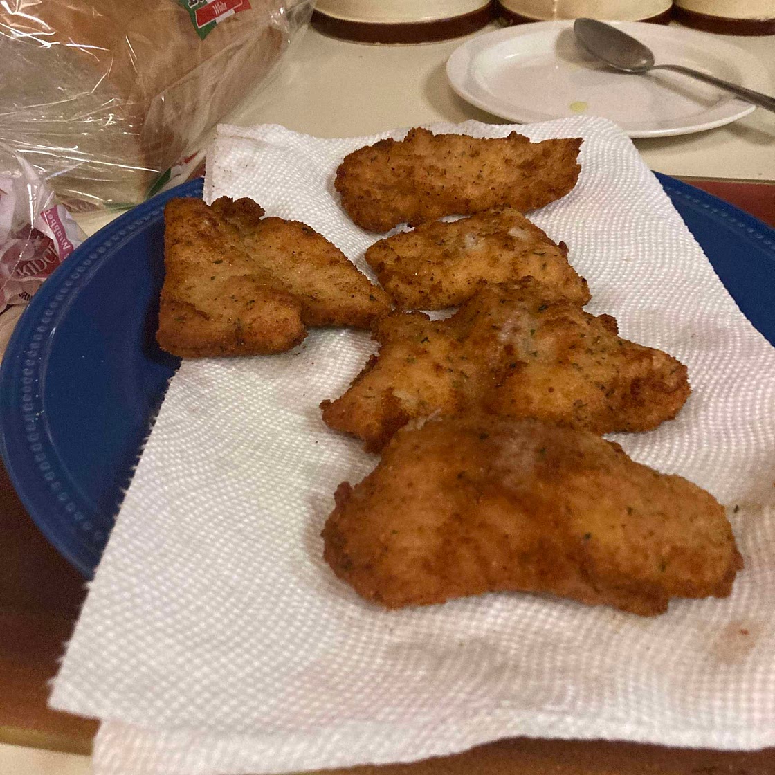 Schnitzels the best chicken dinner.