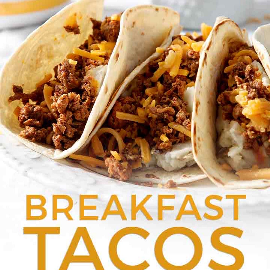 BREAKFAST TACOS WITH MASHED POTATOES & CHORIZO 🌮 