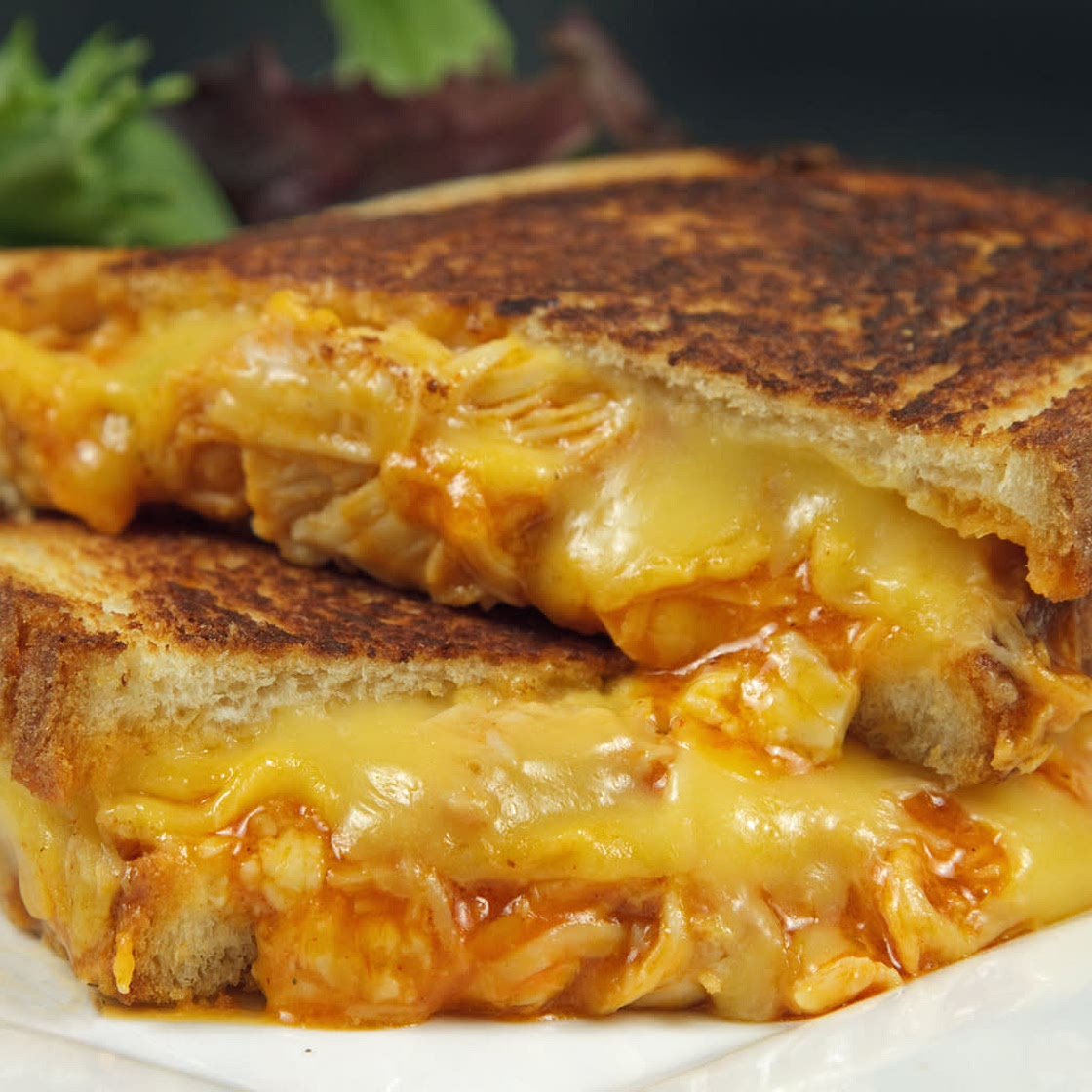 Buffalo Chicken Grilled Cheese Sandwich