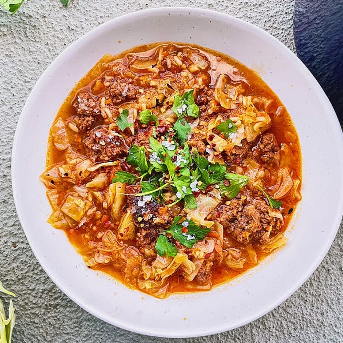 Hearty Cabbage Roll Soup